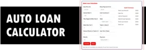 Free auto loan calculator online to estimate monthly car payments