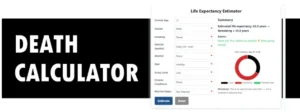 Online death calculator to estimate life expectancy and predict lifespan in a fun way